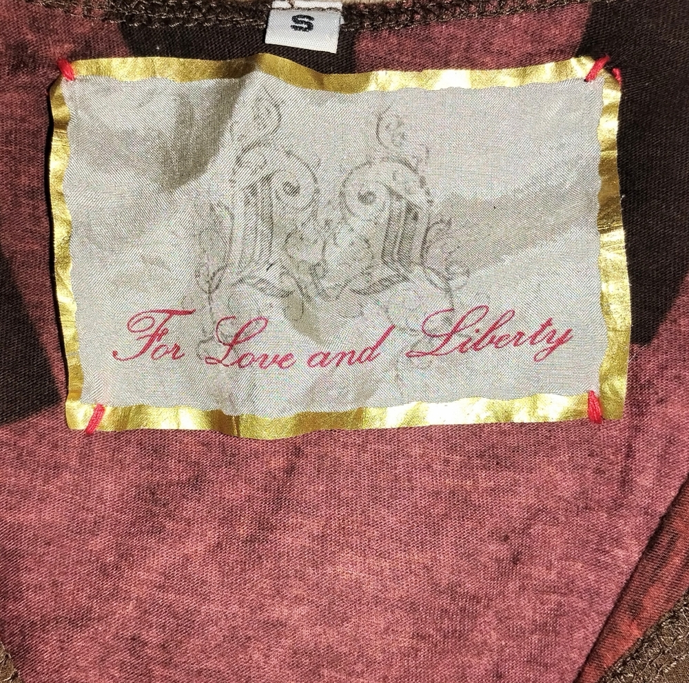 Johnny Was 4 Love or Liberty Graphic Hoodie S - Picture 6 of 7